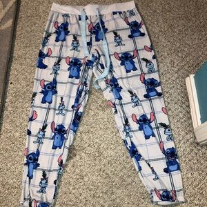 Disney Blue and White Character Pajama Bottoms